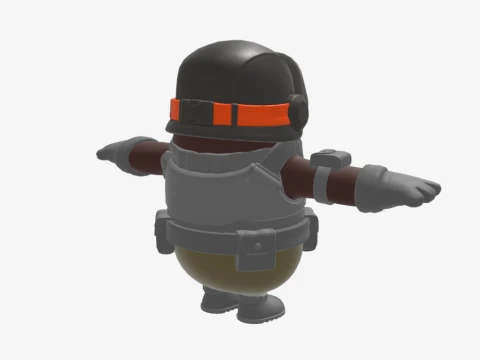 Aerial Assault Trooper Fall Guy - Fortnite 3D Model
