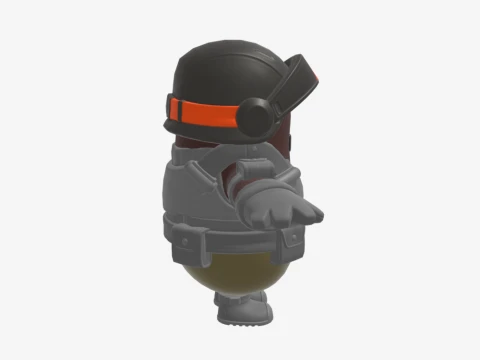 Aerial Assault Trooper Fall Guy - Fortnite 3D Model