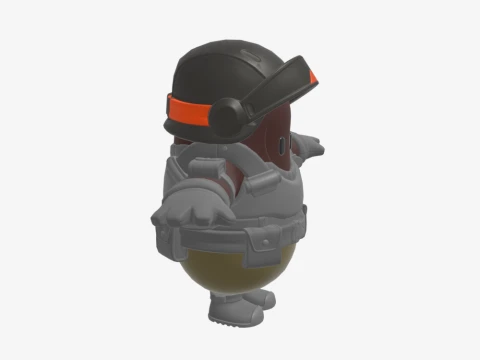 Aerial Assault Trooper Fall Guy - Fortnite 3D Model