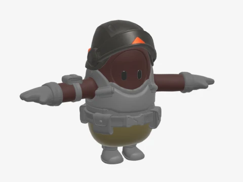 Aerial Assault Trooper Fall Guy - Fortnite 3D Model