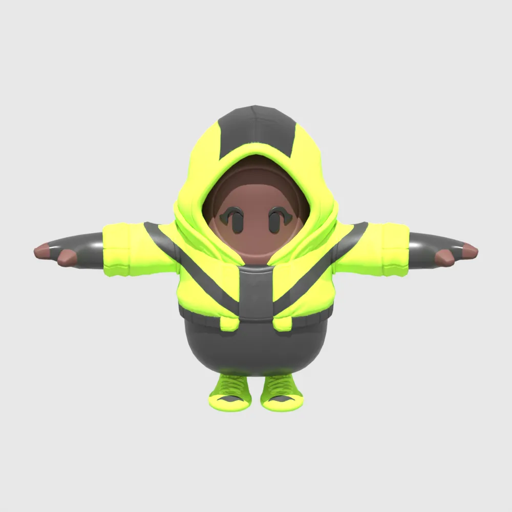 Scorpius Operative Fall Guy - Fortnite 3D Model .c4d .max .obj .3ds .fbx .stl .blend 
