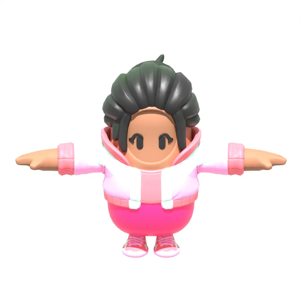 Mariposa Fall Guy - Fortnite 3D Model .c4d .max .obj .3ds .fbx .stl .blend