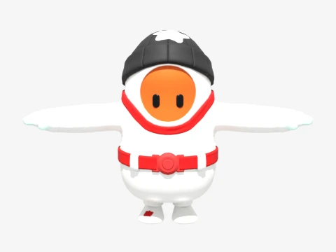 Flakey, el pájaro de las nieves, Fall Guy - Fortnite Modelo 3D