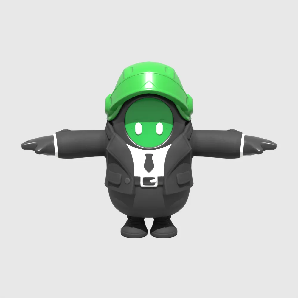 Brainstorm Fall Guy - Fortnite 3D Model .c4d .max .obj .3ds .fbx .stl .blend
