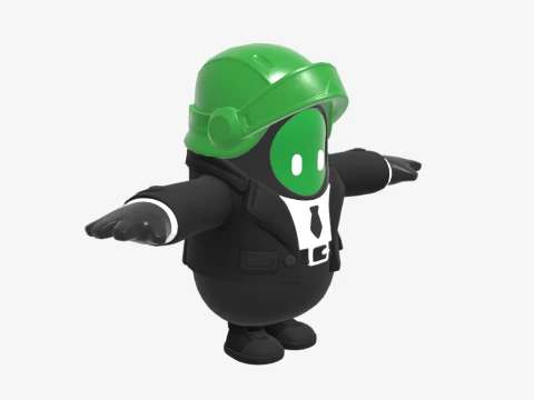 Brainstorm Fall Guy - Fortnite 3D Model