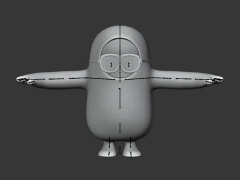 Human Bill Fall Guy - Fortnite 3D Model