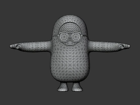 Human Bill Fall Guy - Fortnite 3D Model