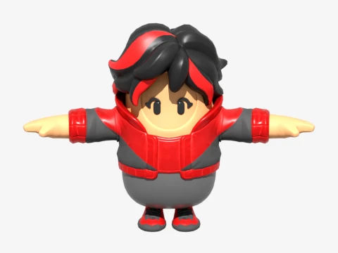 Folly Fall Guy - Fortnite 3D Model