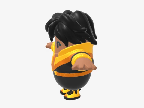 Dark Fall Guy - Fortnite 3D Model