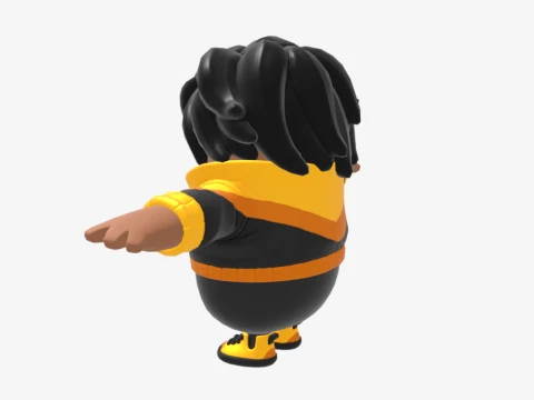 Dark Fall Guy - Fortnite 3D Model