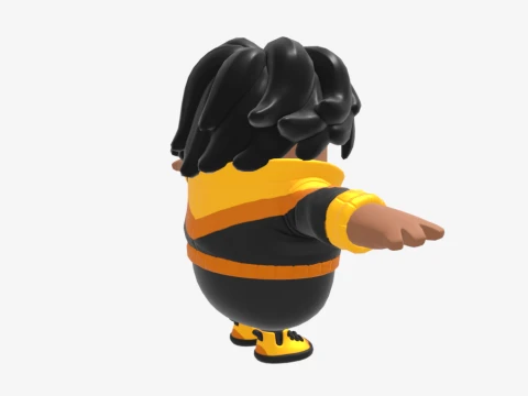 Dark Fall Guy - Fortnite 3D Model