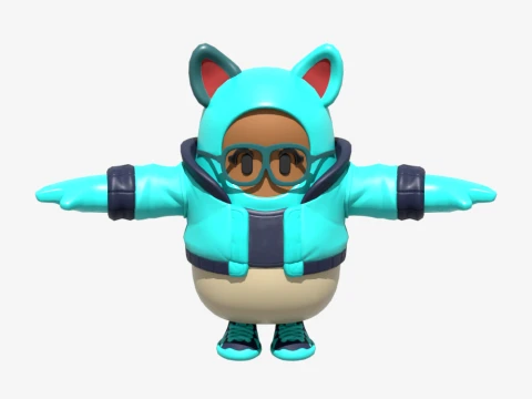 Flapjackie Fall Guy – Fortnite 3D Modell