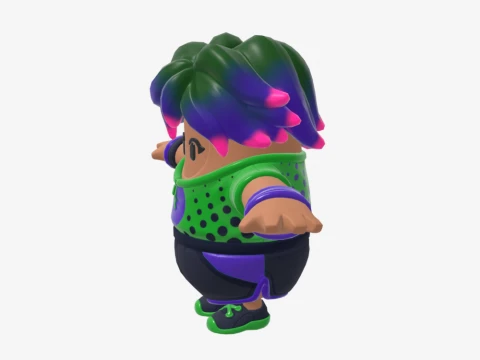 Splatterella Fall Guy - Fortnite 3D Model