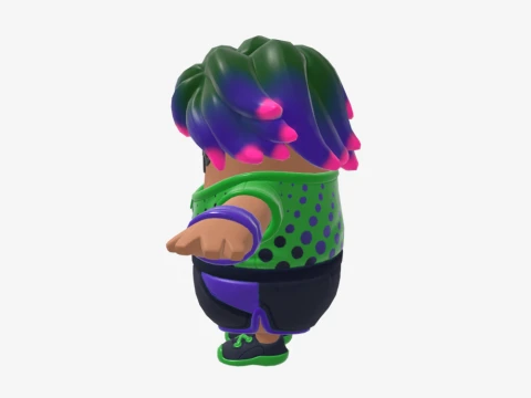 Splatterella Fall Guy - Fortnite 3D Model