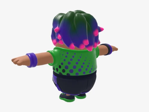 Splatterella Fall Guy - Fortnite 3D Model