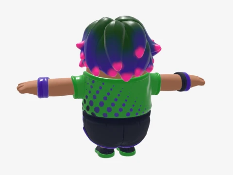 Splatterella Fall Guy - Fortnite 3D Model
