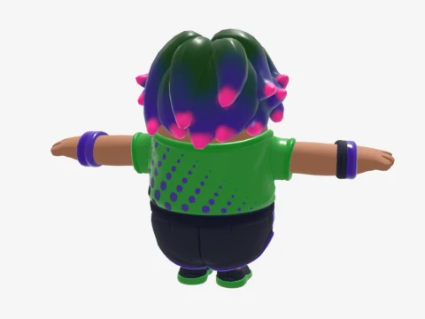 Splatterella Fall Guy - Fortnite 3D Model