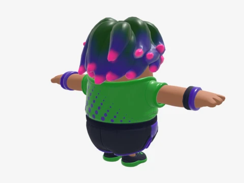 Splatterella Fall Guy - Fortnite 3D Model