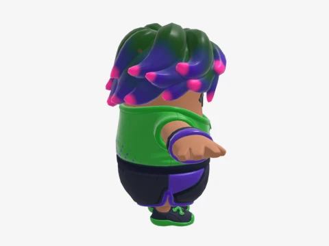 Splatterella Fall Guy - Fortnite 3D Model