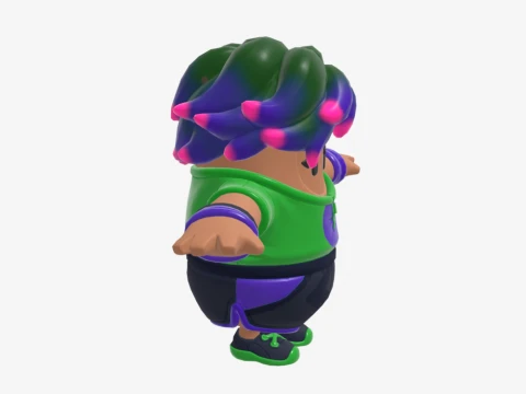 Splatterella Fall Guy - Fortnite 3D Model