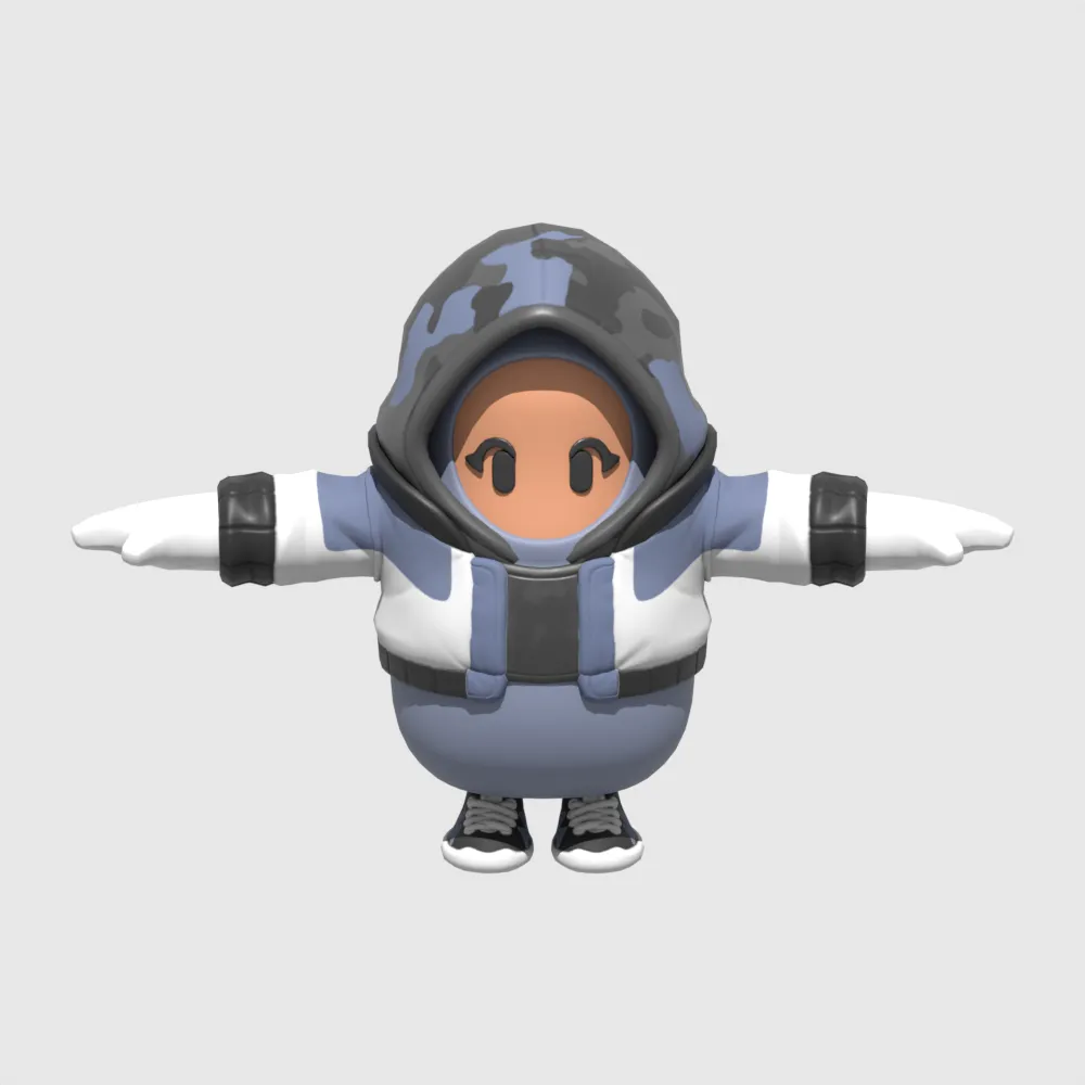 Hailstorm Fall Guy - Fortnite 3D Model .c4d .max .obj .3ds .fbx .stl .blend 