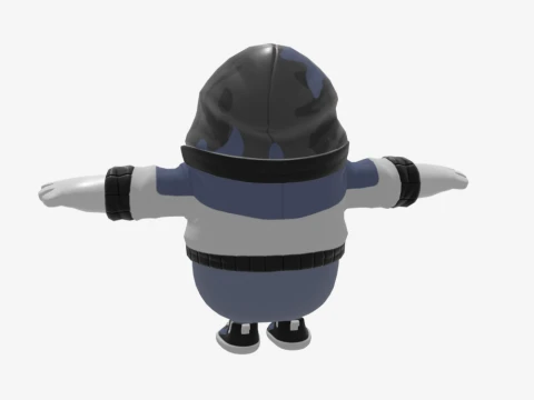 Hailstorm Fall Guy - Fortnite 3D Model