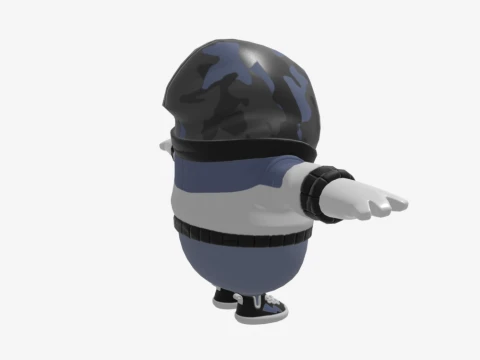 Hailstorm Fall Guy - Fortnite 3D Model