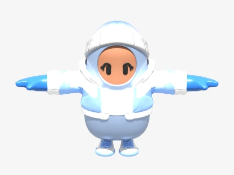Fall Guy del Escuadrón Escarcha - Fortnite Modelo 3D
