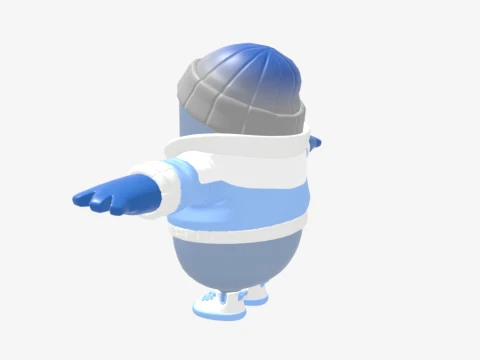 Frost Squad Fall Guy- Fortnite 3D Model