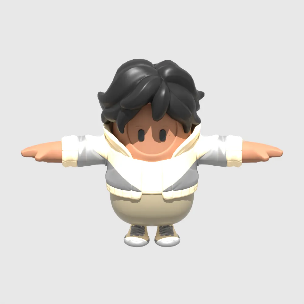 Zenith Fall Guy - Fortnite 3D Model .c4d .max .obj .3ds .fbx .stl .blend