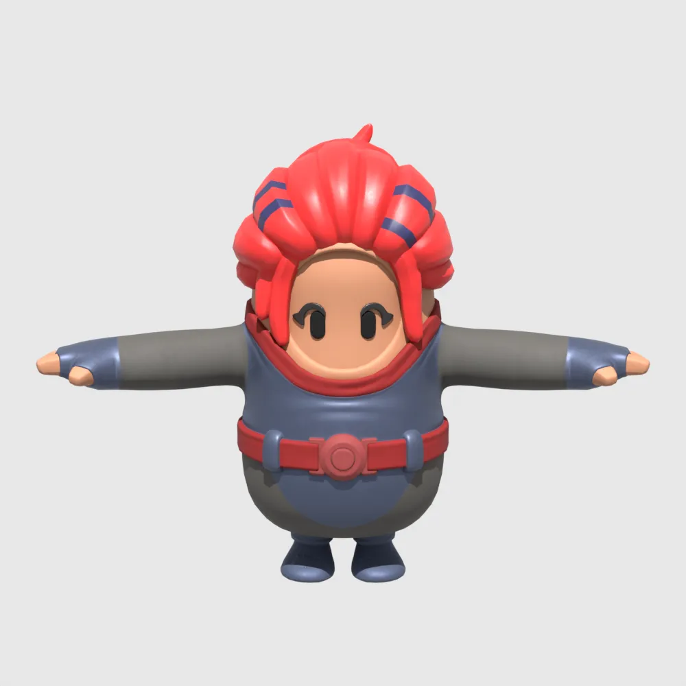 Mecha Strike Defender Fall Guy - Fortnite 3D Model .c4d .max .obj .3ds .fbx .stl .blend 