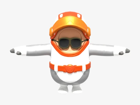 Moonwalker Fall Guy - Fortnite 3D Model