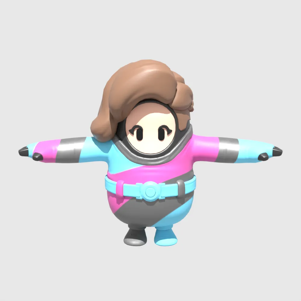 Soire Fall Guy - Fortnite 3D Model .c4d .max .obj .3ds .fbx .stl .blend 