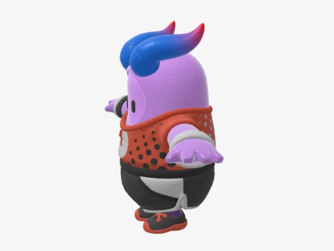 Axo Fall Guy - Fortnite 3D Model