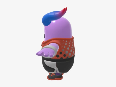 Axo Fall Guy - Fortnite 3D Model