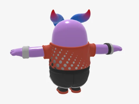 Axo Fall Guy - Fortnite 3D Model