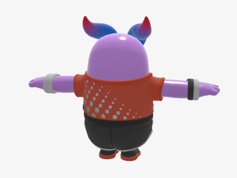 Axo Fall Guy - Fortnite 3D Model