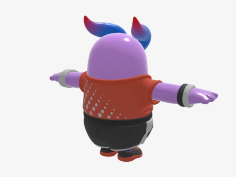 Axo Fall Guy - Fortnite 3D Model