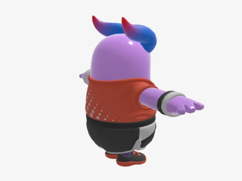 Axo Fall Guy - Fortnite 3D Model