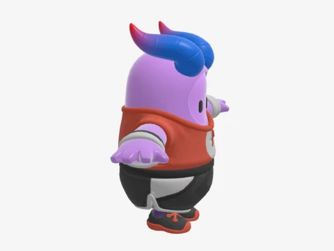 Axo Fall Guy - Fortnite 3D Model