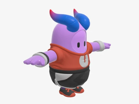 Axo Fall Guy - Fortnite 3D Model