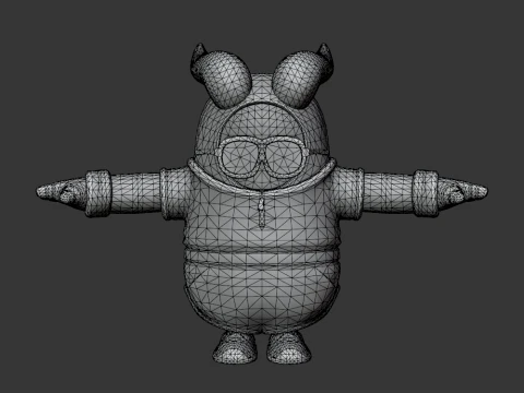 Axo Fall Guy - Fortnite 3D Model