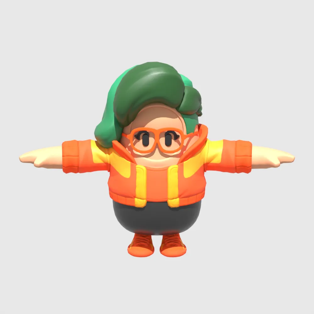 Sunbird Fall Guy - Fortnite 3D Model .c4d .max .obj .3ds .fbx .stl .blend