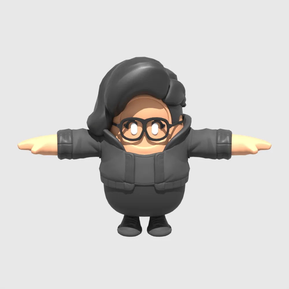 Shadowbird Fall Guy - Fortnite 3D Model .c4d .max .obj .3ds .fbx .stl .blend 