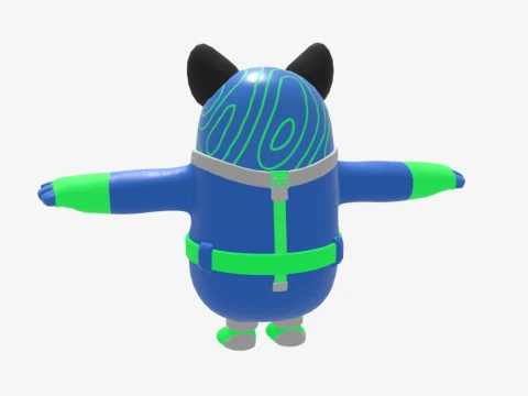 Grriz Fall Guy - Fortnite 3D Model