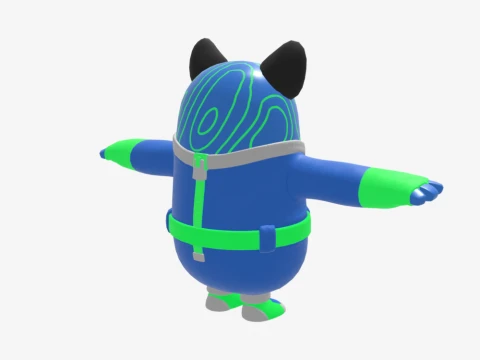 Grriz Fall Guy - Fortnite 3D Model