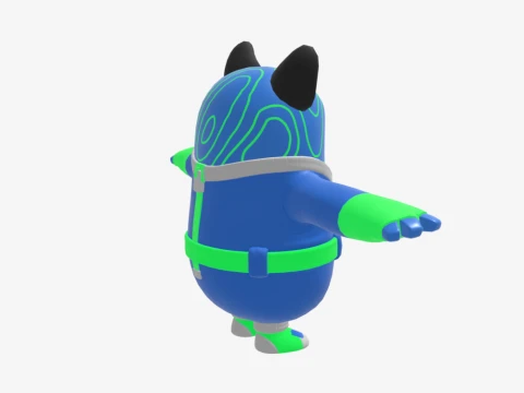 Grriz Fall Guy - Fortnite 3D Model