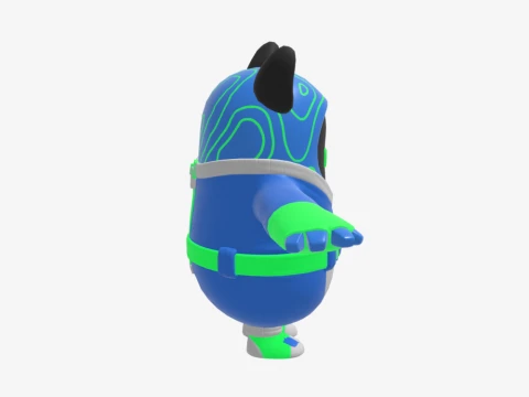 Grriz Fall Guy - Fortnite 3D Model