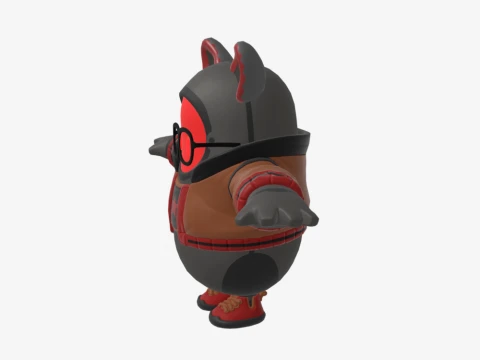 Bad Kit Fall Guy - Fortnite 3D Model