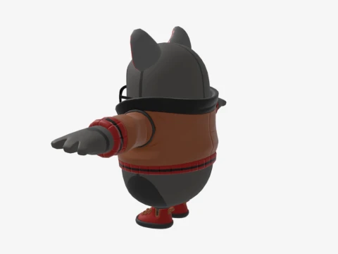 Bad Kit Fall Guy - Fortnite 3D Model